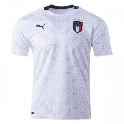 Camisolas de futebol Itália Equipamento Alternativa Euro 2020 Manga Curta Camisolas de futebol Itália Equipamento Alternativa Euro 2020 Manga Curta